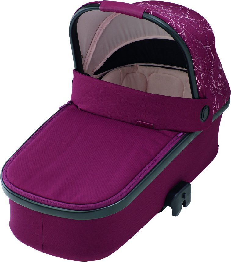 Maxi-Cosi Oria Babywanne, Kinderwagenaufsatz, geeignet für Maxi-Cosi-Kinderwagen/Buggys, nutzbar ab der Geburt - 6 Monate, Marble Plum 1507803300