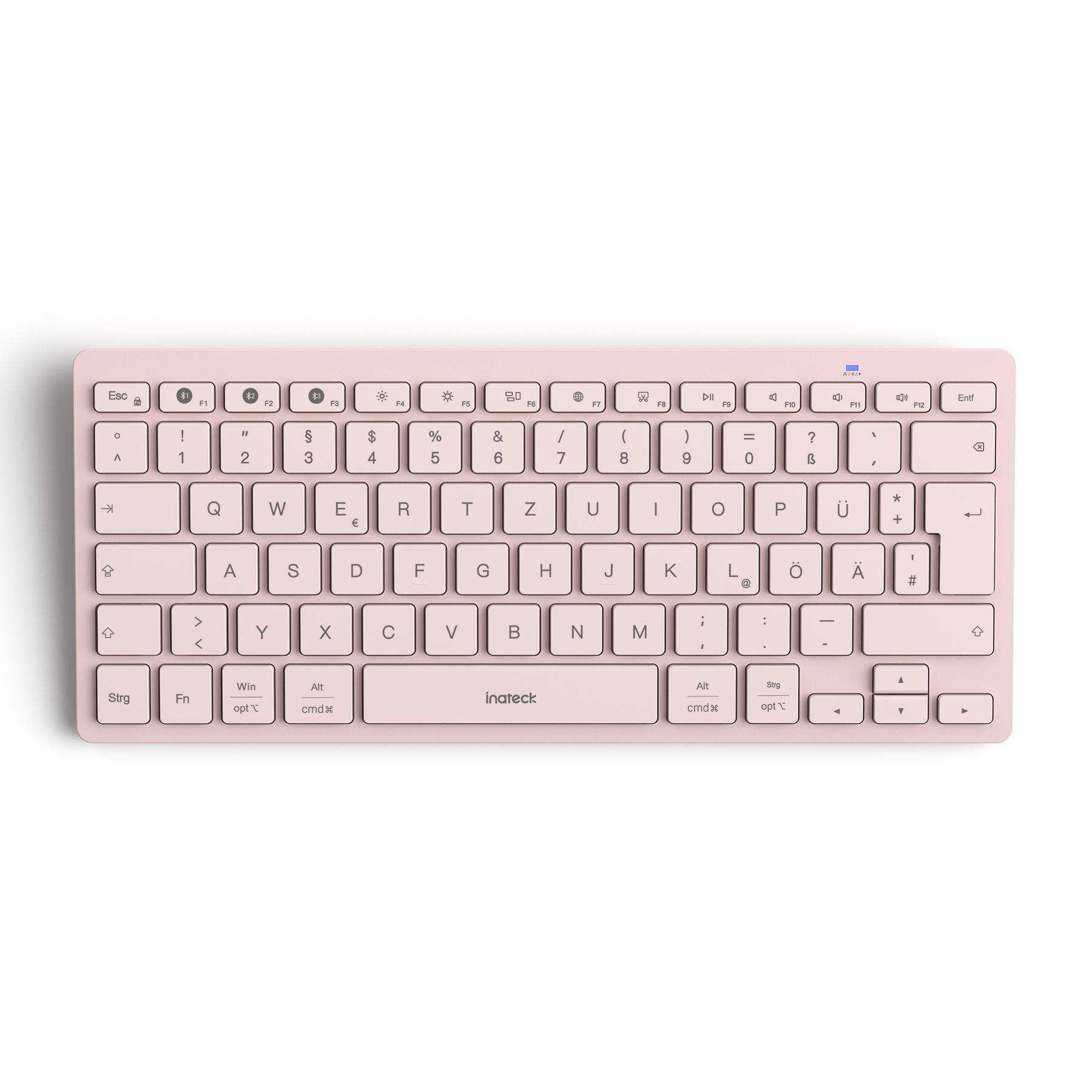 inateck Keyboard BT QWERTZ pink