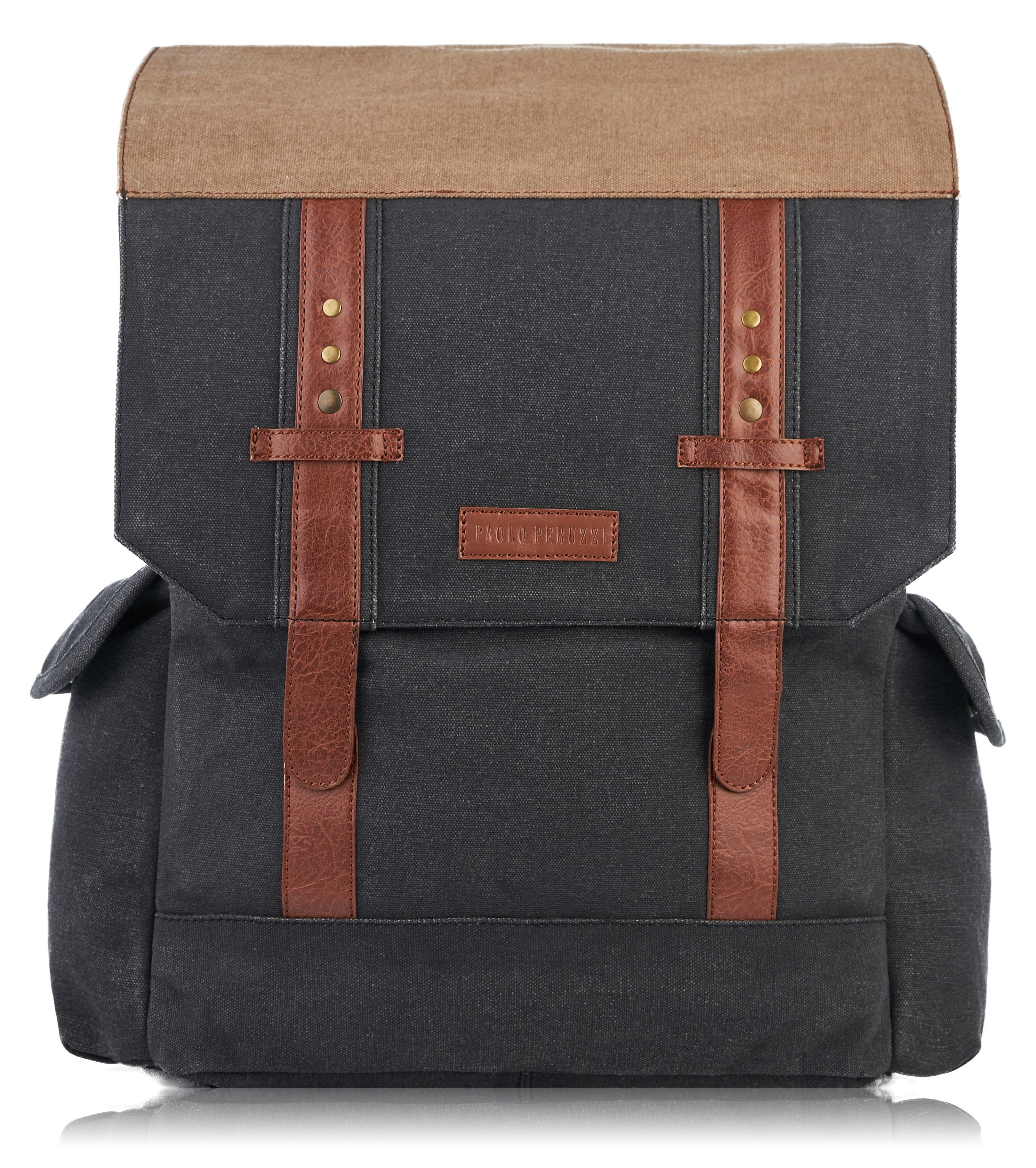Veganer Arbeitsrucksack für Männer Paolo Peruzzi E-03-MC