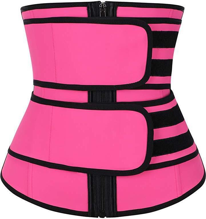 Blonii Waisttrainer,Bauchgürtel Abnehmen,Bauchgürtel Schwitzgürtel,Fitnessgurte,Sportgürtel,Schwitzgürtel zur Fettverbrennung, Verstellbarer Bauchweggürtel zum Abnehmen für Herren und Damen-5XL