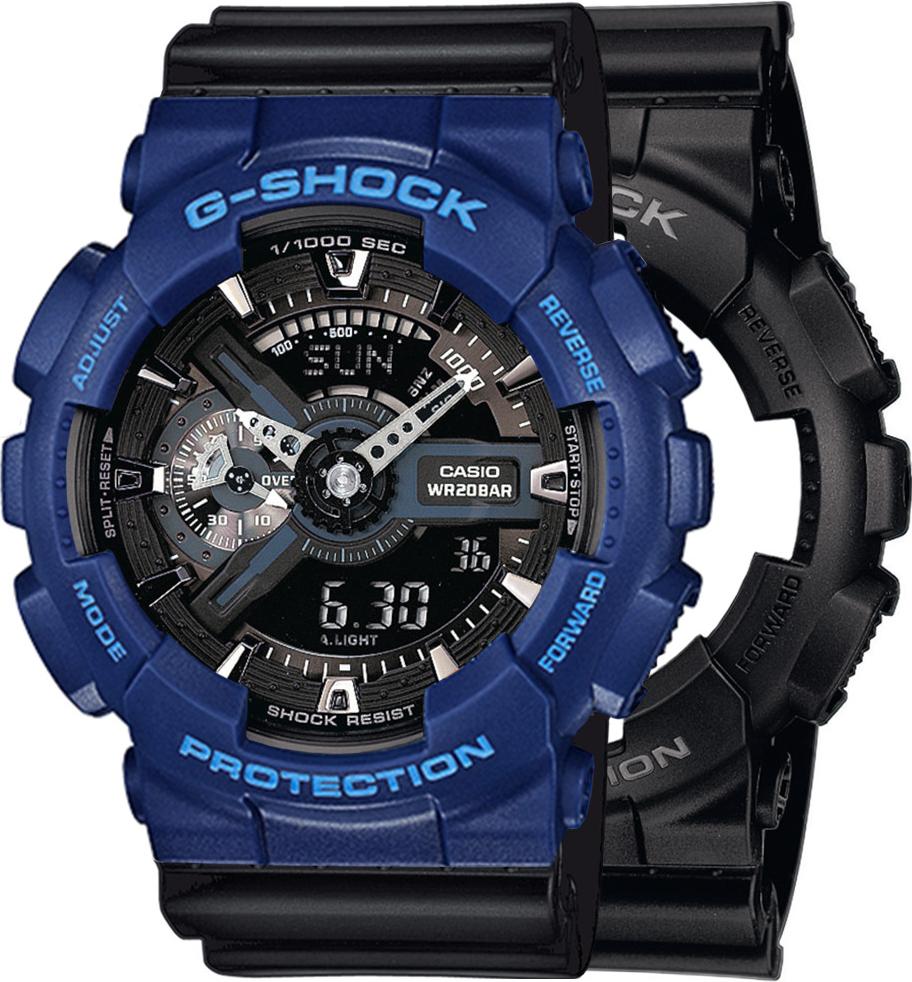Casio G-Shock SET GA-110-1BER hodinky + BEZEL 10527398 + BAND 10347688 20BAR
