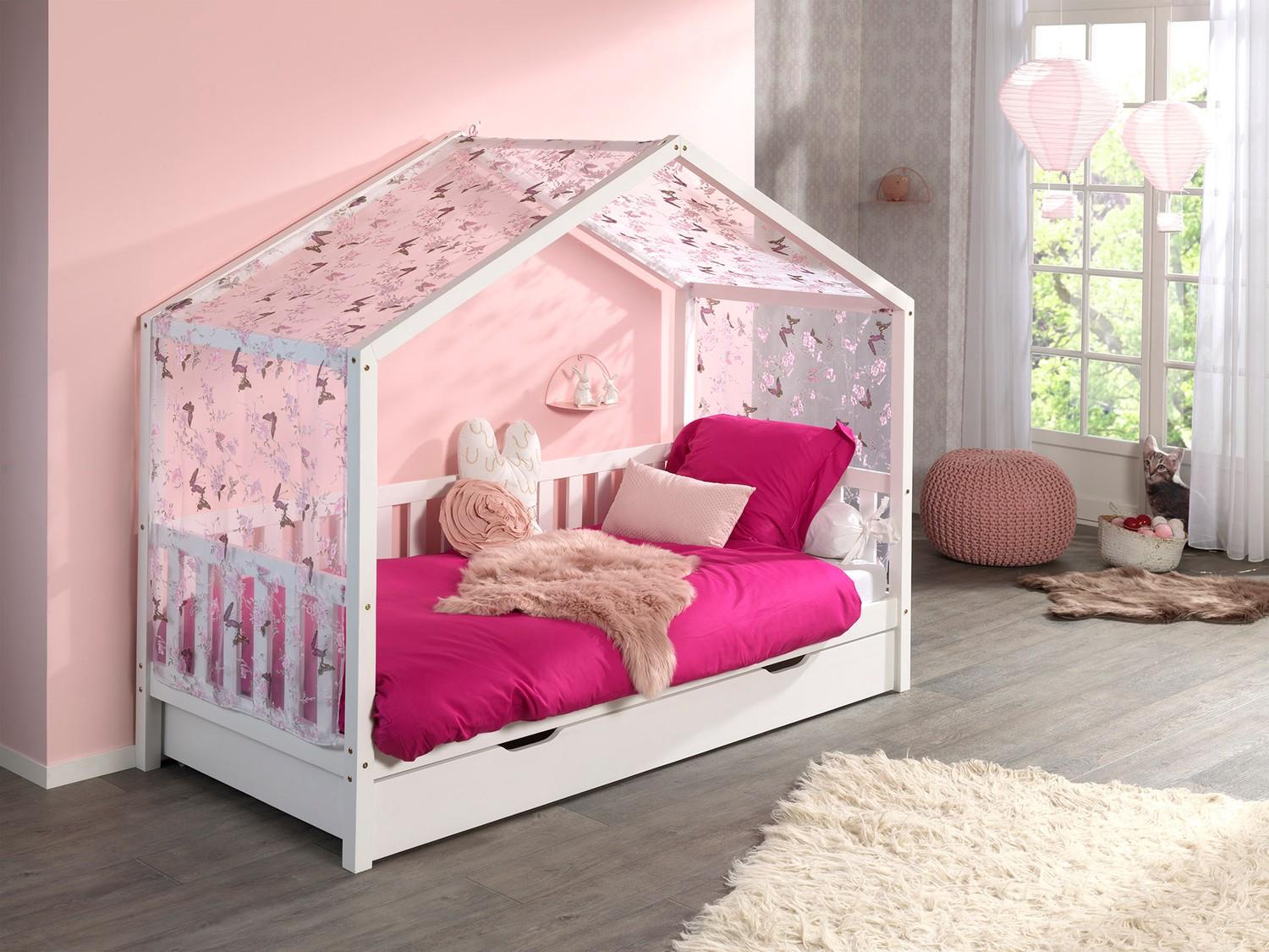 Bett Hausbett Dallas One Plus Mega 90x200 cm Weiß