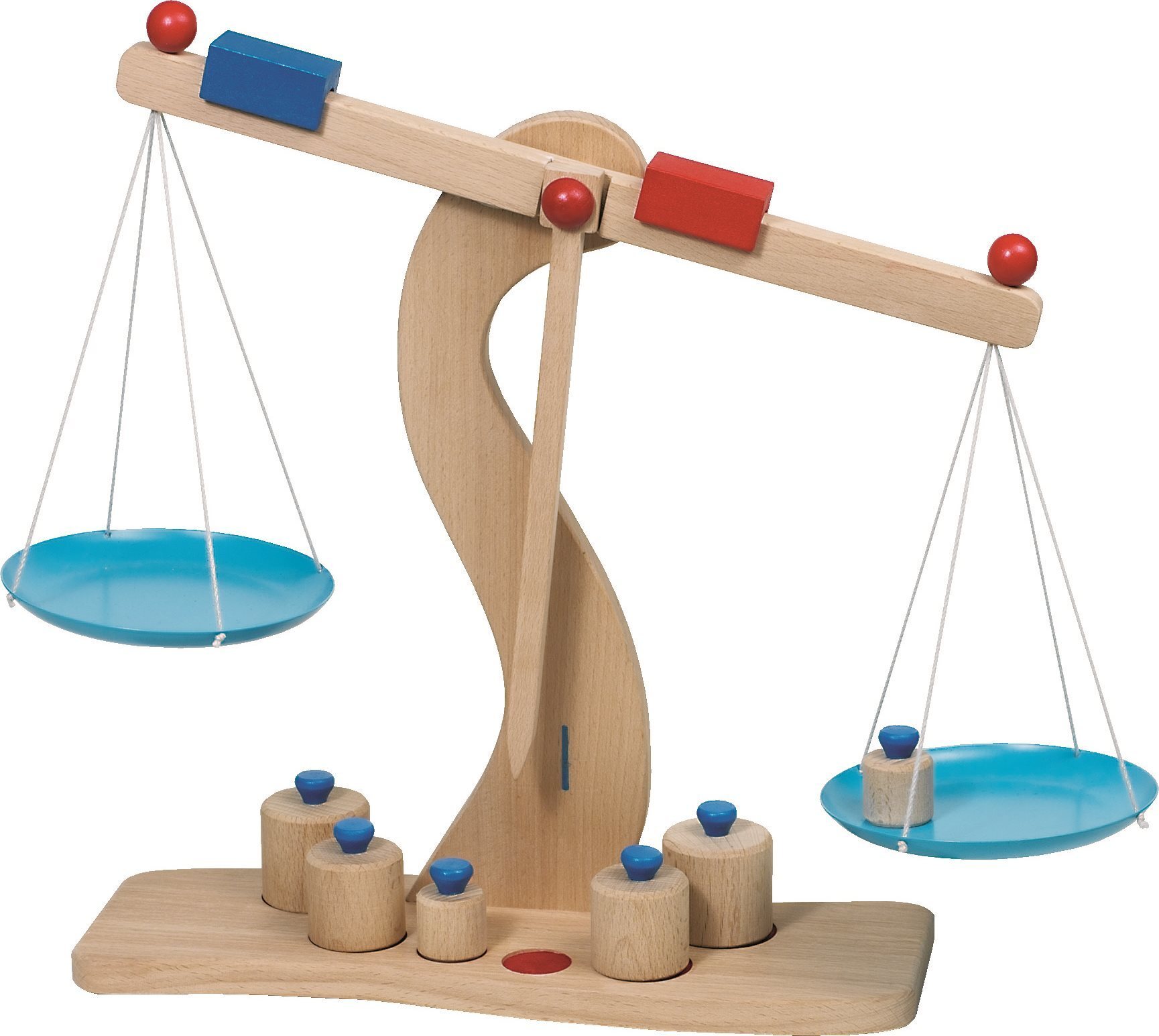 goki 51856 Balance, naturel/bleu/rouge Jouets cuisine goki 51856 Balance, naturel/bleu/rouge Jouets cuisine