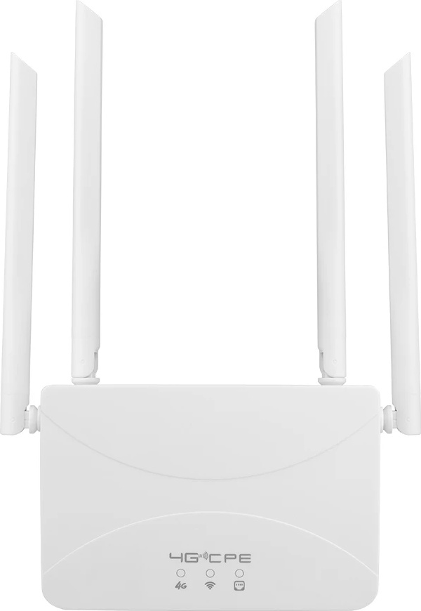 4G LTE WIFI router, rýchlosť 150 Mbps, 4 externé antény, štandard, zástrčka EÚ