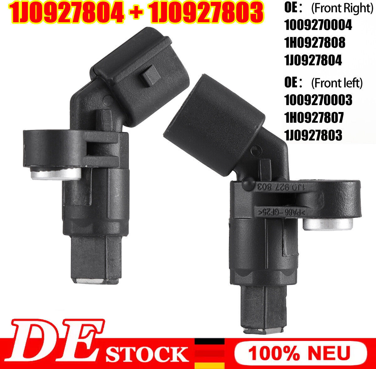 AKIS 2x ABS Sensor Raddrehzahl Drehzahlfühler Vorne Für VW BORA GOLF IV 1J0927803/4