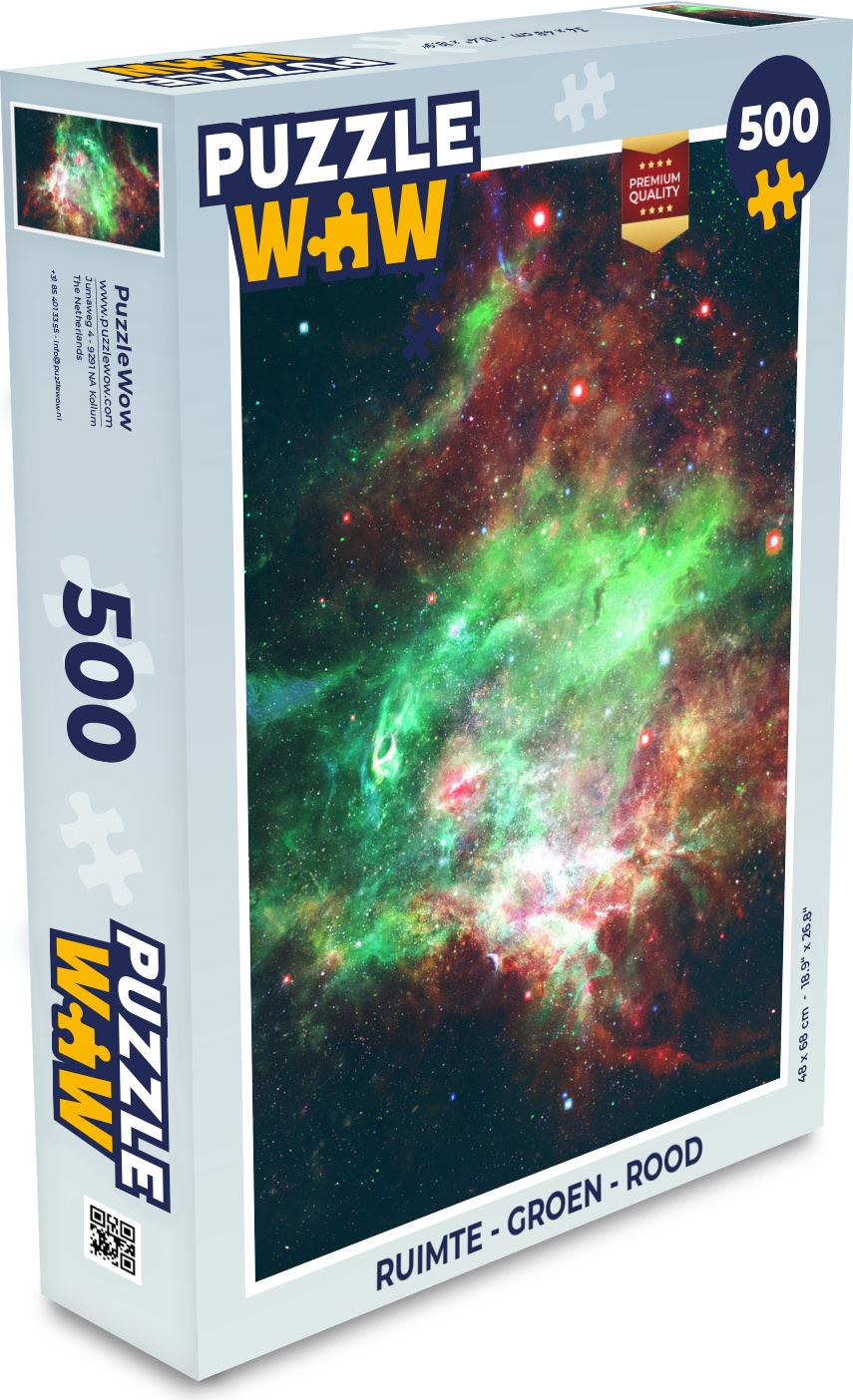 MuchoWow® Puzzle 500 Teile Leerzeichen - Grün - Rot - Denken - Spiel - Toy 137|455061175