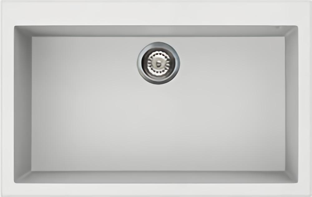 Smeg VZ79B, Synthetisch, Weiß, 1 Becken, 720 x 400 mm, 21,5 cm, 7,62 cm (3 Zoll)