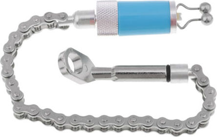 Bmen Edelstahl Angeln Swinger Kette Karpfen LED Indikator Ring Glockenbiss Alarm, Blau
