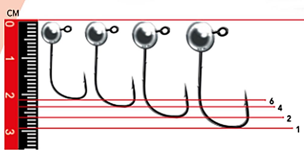 Sonstige Nomura Micro Jig Heads 3 Stück 1,5g Gr.6