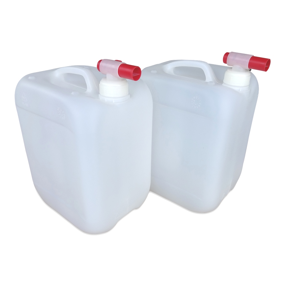Kombi-Frischwasser Kanister mit Außgießer und Ablaßhahn 10 Liter 