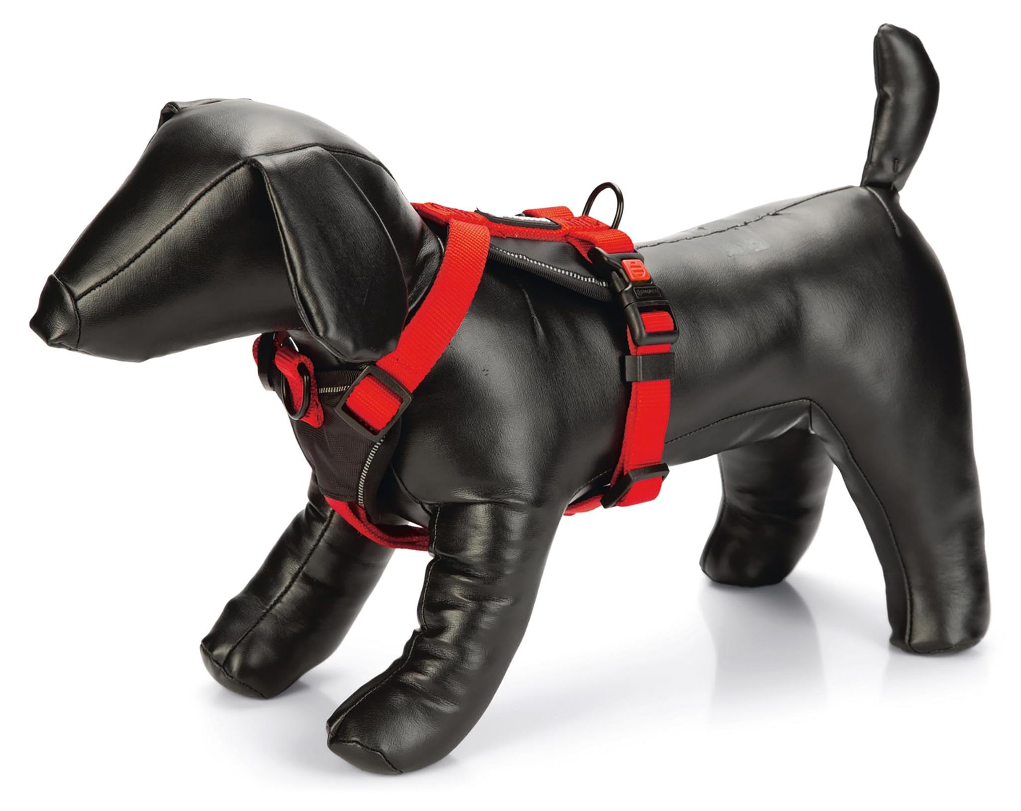 Karlie Art Sportiv Premium Y-Geschirr - Hundegeschirre - Nylon - Rot - 60-76x2,5 cm 52231011