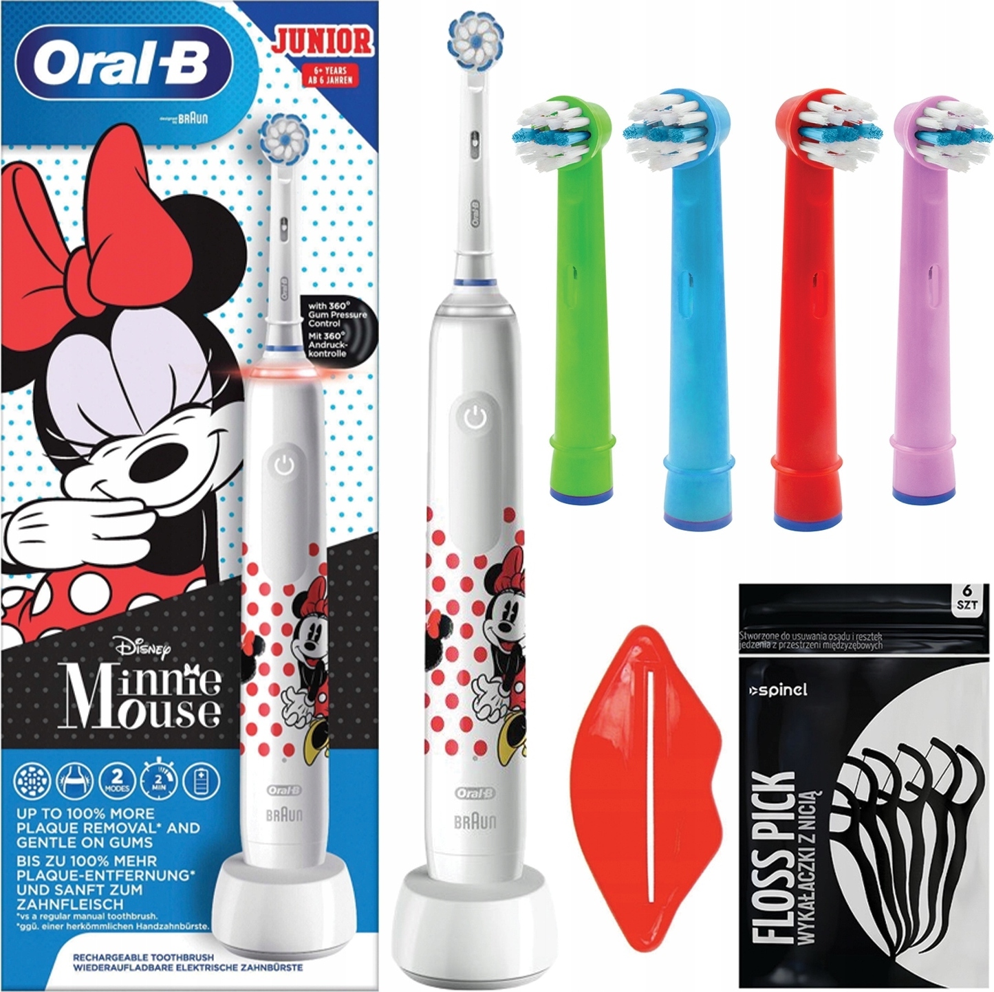 Tipy Na Zubnú Kefku Oral-B Junior Minnie Mouse