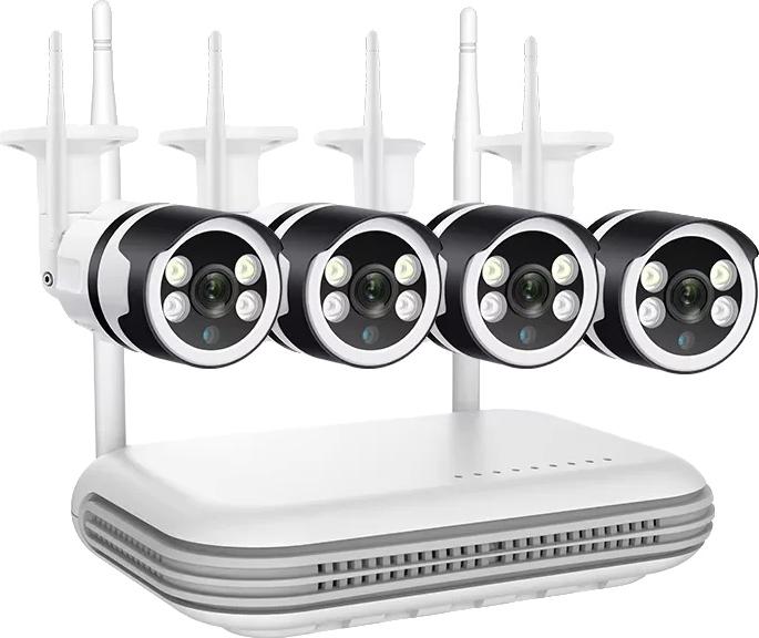 IP kamerový systém, rozlíšenie 5MP, obojsmerný zvuk, 8CH a 4 kusy 3MP kamier, žiadna, zástrčka EÚ