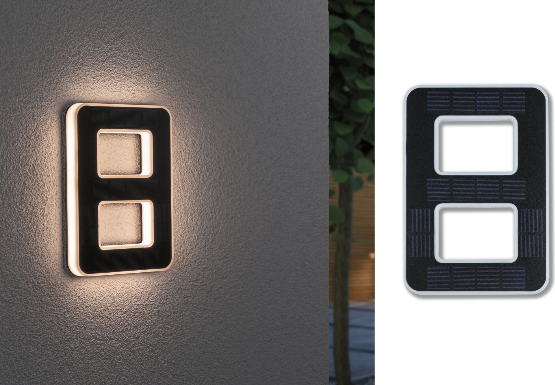 Paulmann Solar LED Hausnummernleuchte Nummer 8 79849