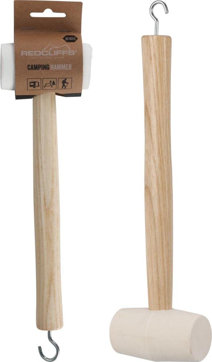 Redcliff Gummicampinghammer mit Holzgriff