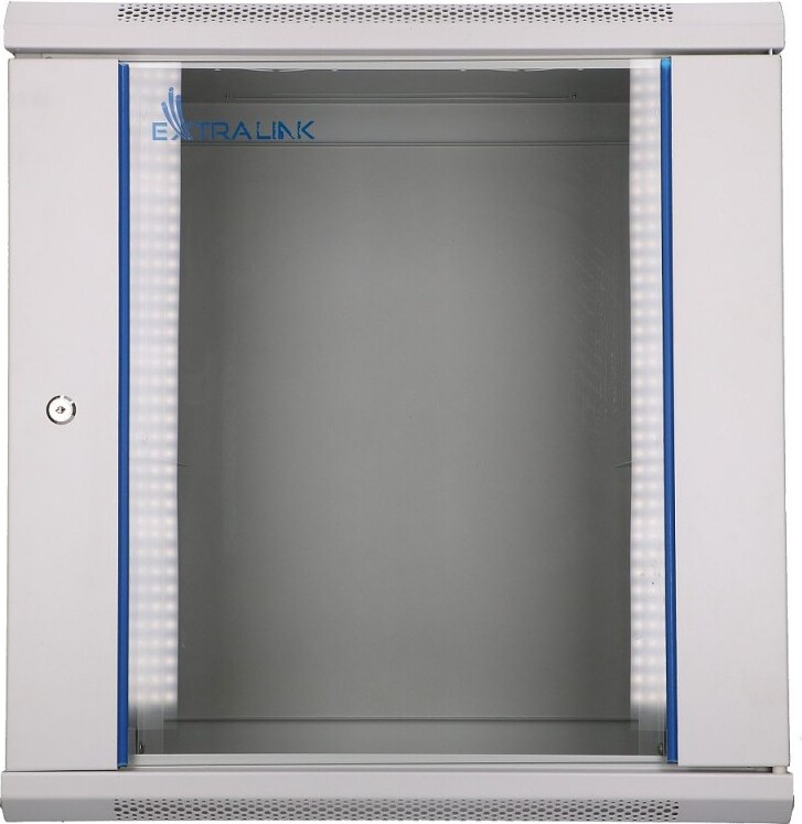 Extralink EX.8598 - Wandmontiertes Regal - 12U - 60 kg - Sperrschloss - Grau