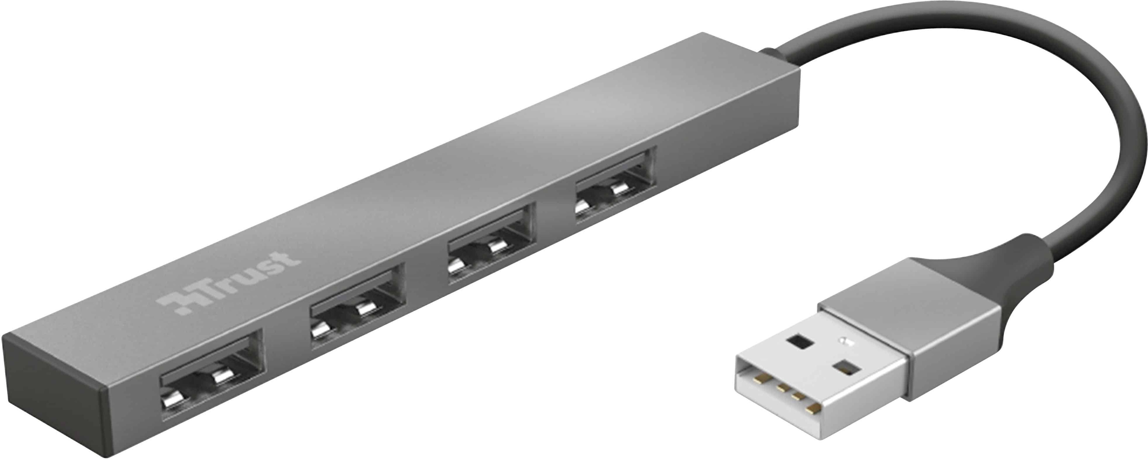 Trust Halyx USB 2.0 480 Mbit/s Aluminium 23786