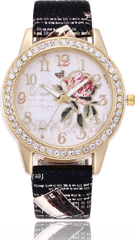 Hodinky Rose - Čierna KP12985
