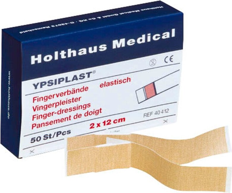 Holthaus - Lot De 100 Pansements Pour Doigts Extra Forts Noirs - 2 X 12 Cm - Élastiques Et Discrèts - 5