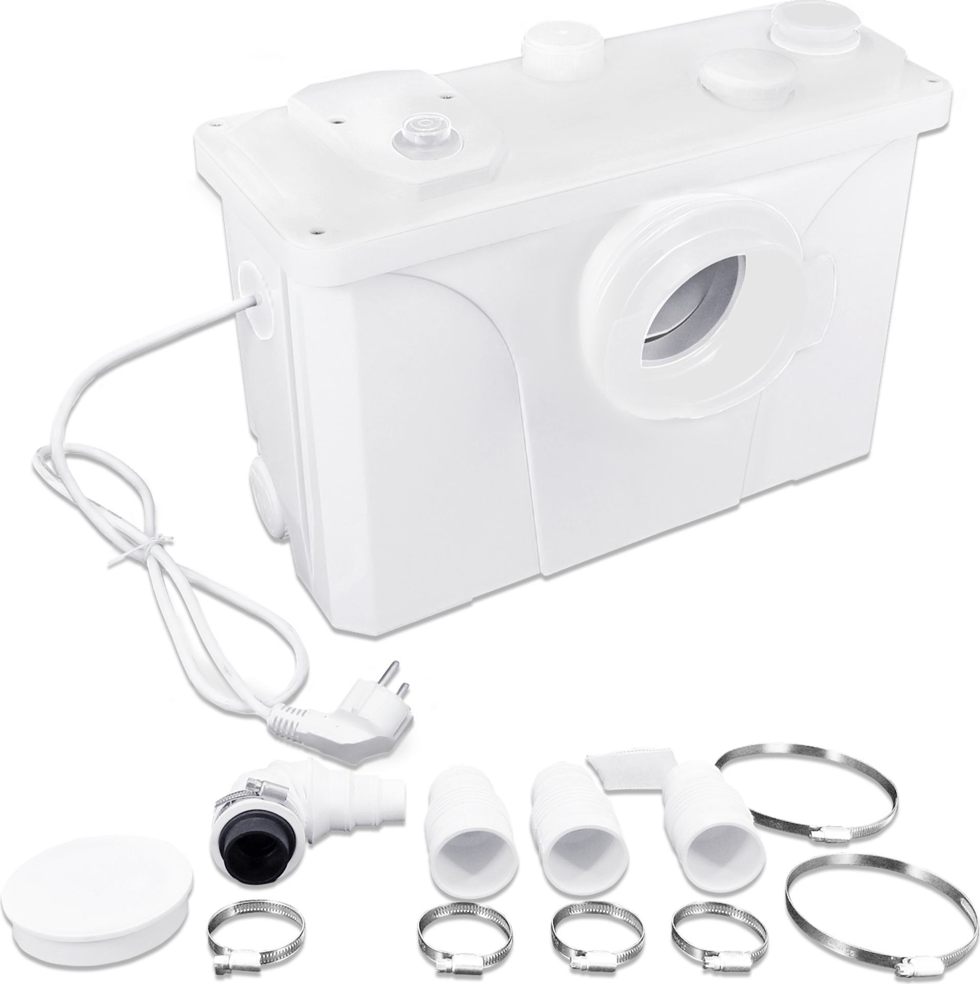 700W Hebeanlage Für WC & Dusche - Schmutzwasserpumpe Mit 190L/Min Für Toilette, Badewanne & Spülmaschine