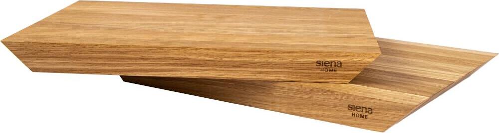 Siena Home Schneidbretter BRESCIA 2er-Set 45° Griffleiste, aus Eichenholz P69052