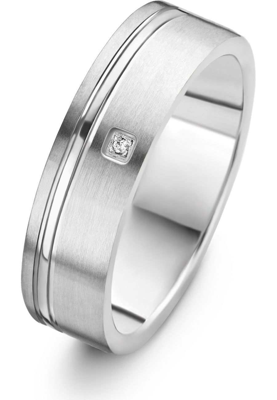 Danish Design - Ring - Damen - IJ143R1D-53 - Karise - Titanium - Diamanten - 53
