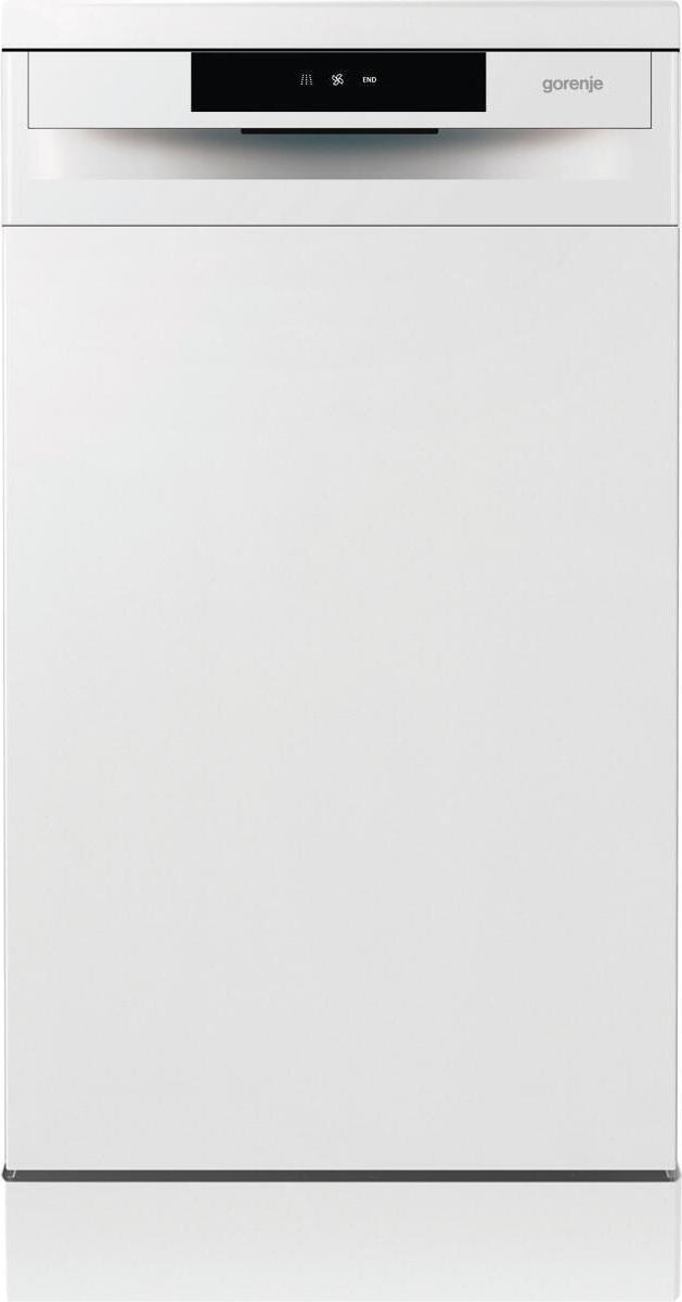 Gorenje GS520E15W Voľne stojaca umývačka riadu 45 cm biela - 9 súprav riadu - 4 programy - Kôš na príbory - Nerezová vaňa - AquaStop - Samočistiaci filter - Funkcia 3 v 1