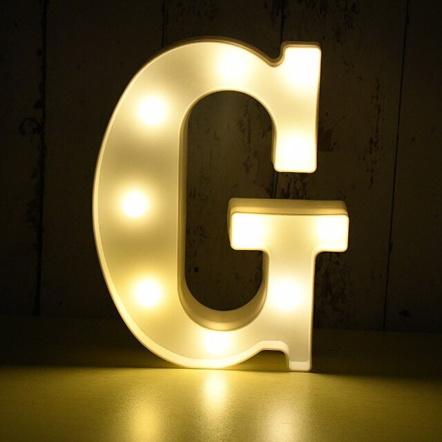 Kopper-24 LED Leuchtbuchstabe 3D, 22 cm Buchstabe G 2620