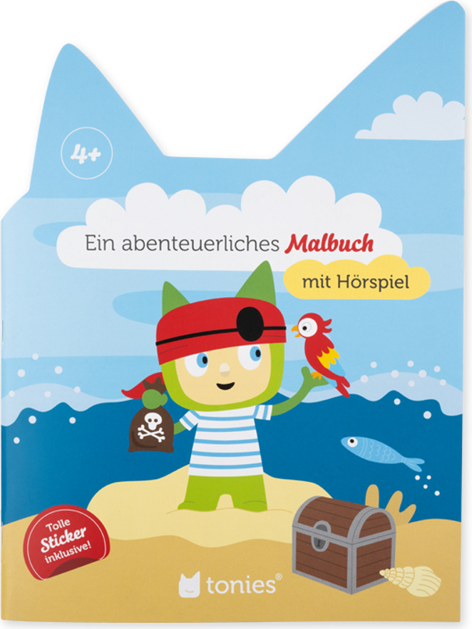 Tonies 11002053 Hören+ - Pirat - Malbuch