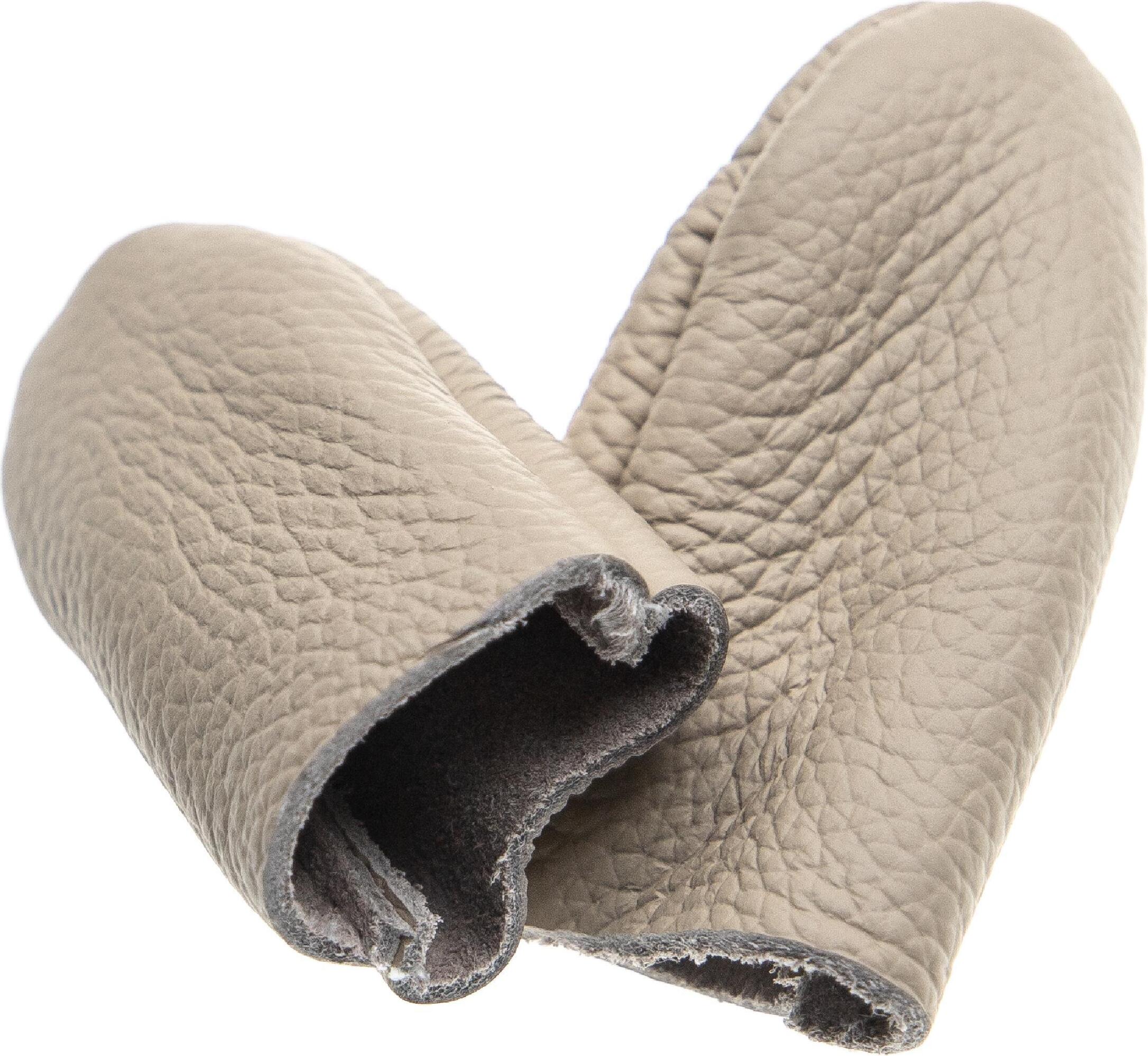 vhbw Fingerschutz zum Nähen, Spinnen, Schnitzen u.a. - 2-teiliges Set (Daumen-Fingerling + Zeigefinger-Fingerling), Leder