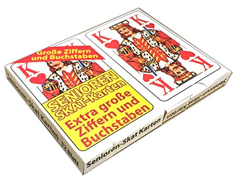 2 x 32 Blatt Ravensburger Spielkarten Skat Turnierkarte des DSkV Etui 27010