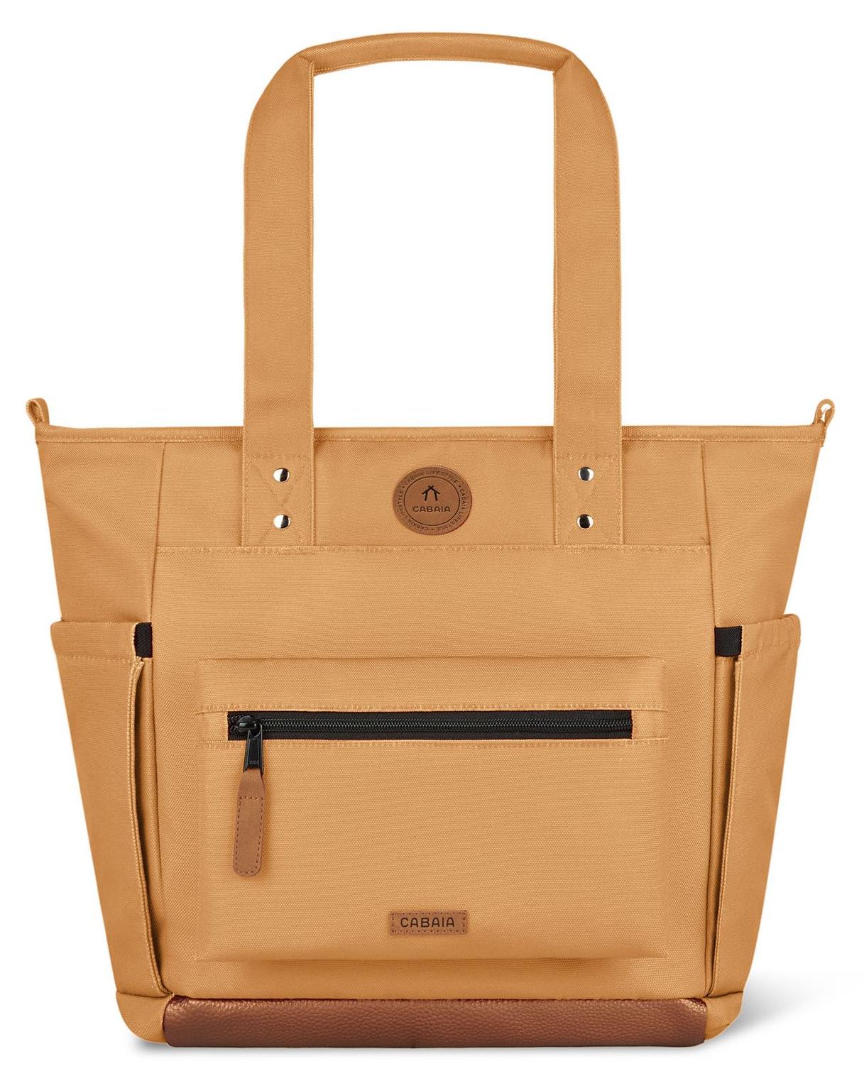 Cabaïa CABAIA Schultertasche mit Laptopfach Essentials Tote Bag Launceston hellbraun CAB369XYH