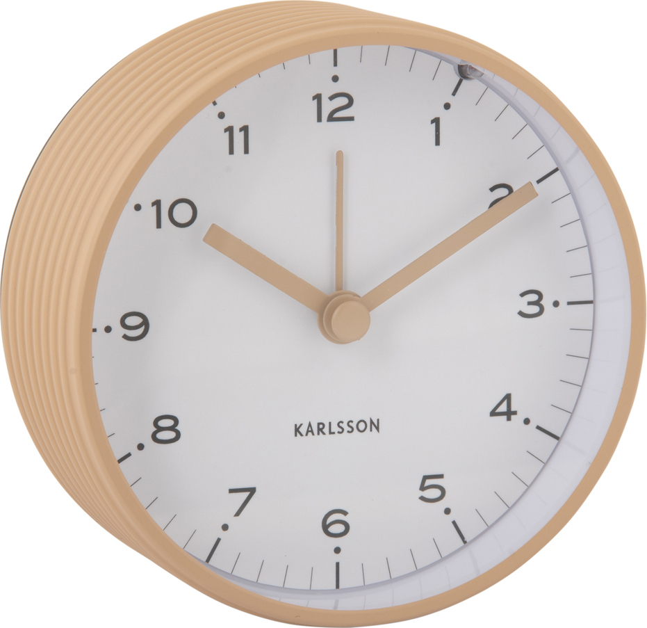 Karlsson – Zirkusringe-Wecker – sanftes Braun KA6010SB