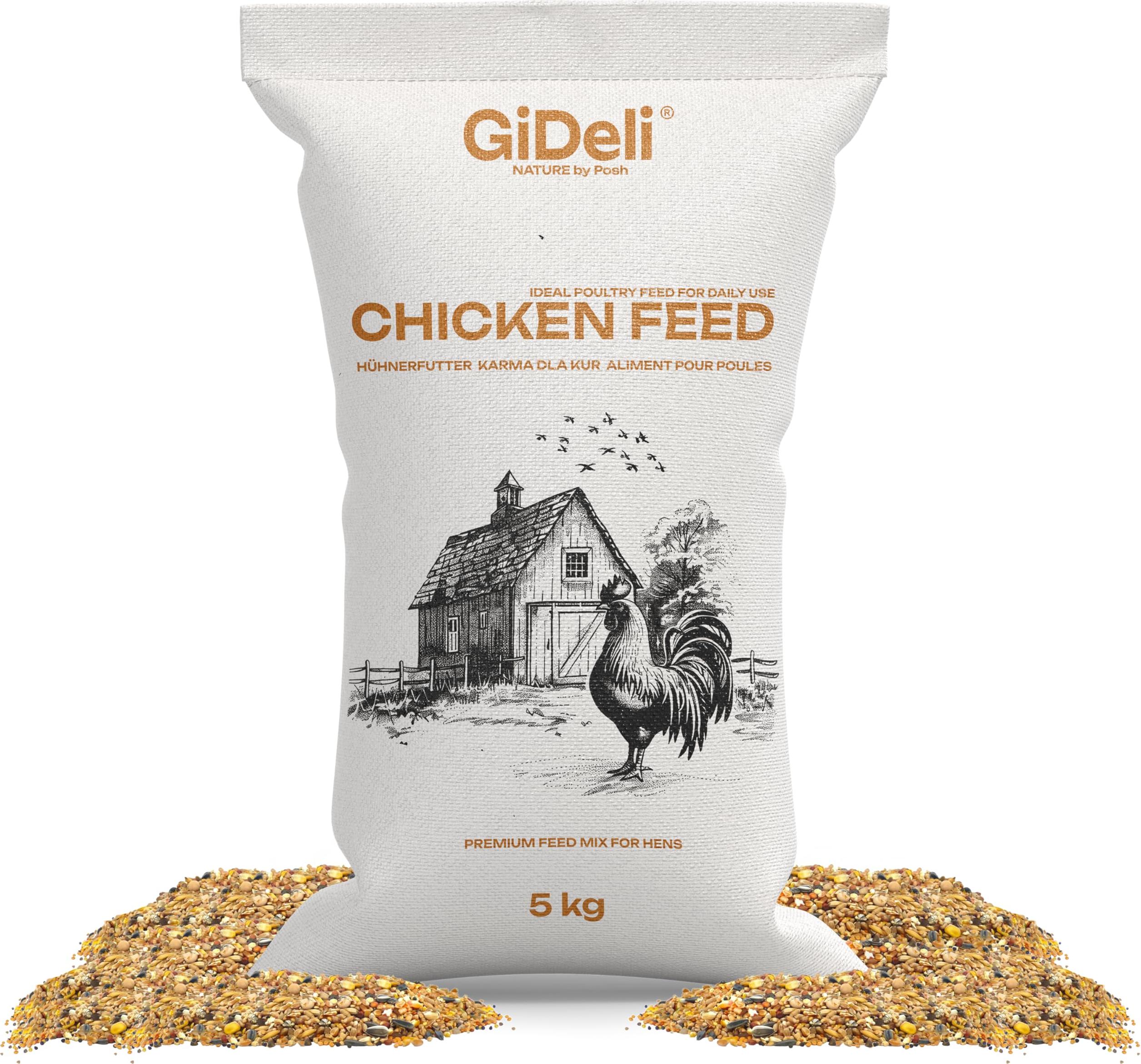 Posh Hühnerfutter 5 kg Legemehl Alleinfutter Legeleistung Gentechnikfrei GiDeli