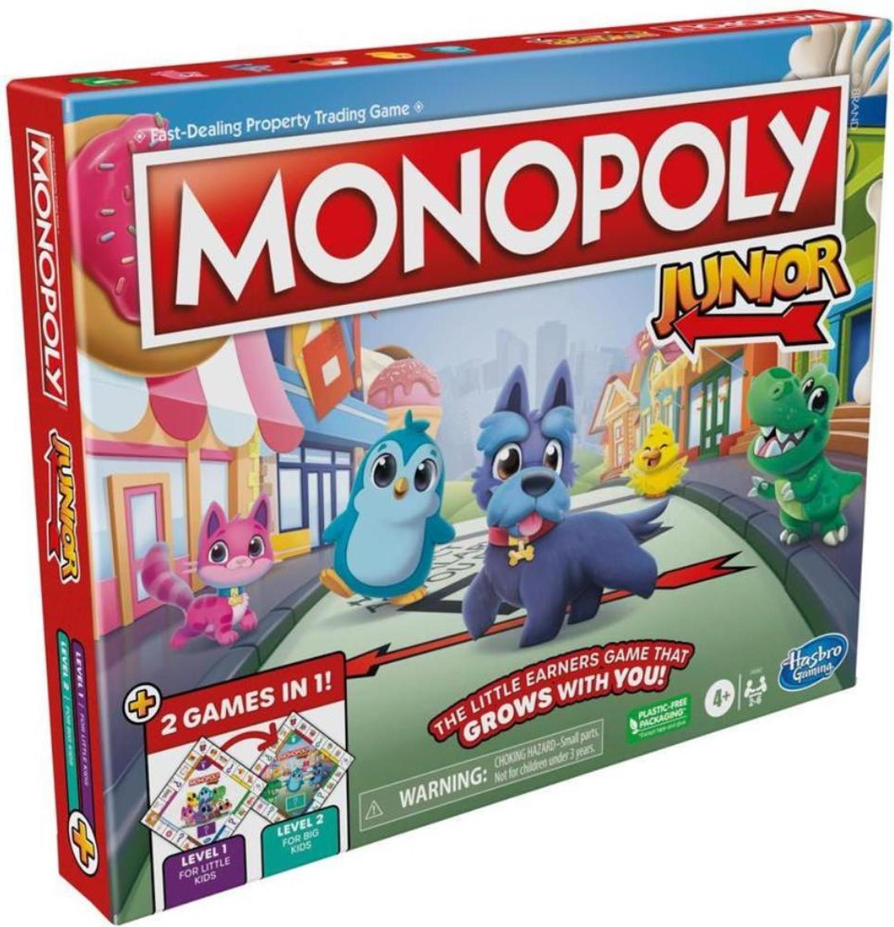 Hasbro Monopoly Junior 2in1 Wirtschaftssimulation Brettspiel 2121353