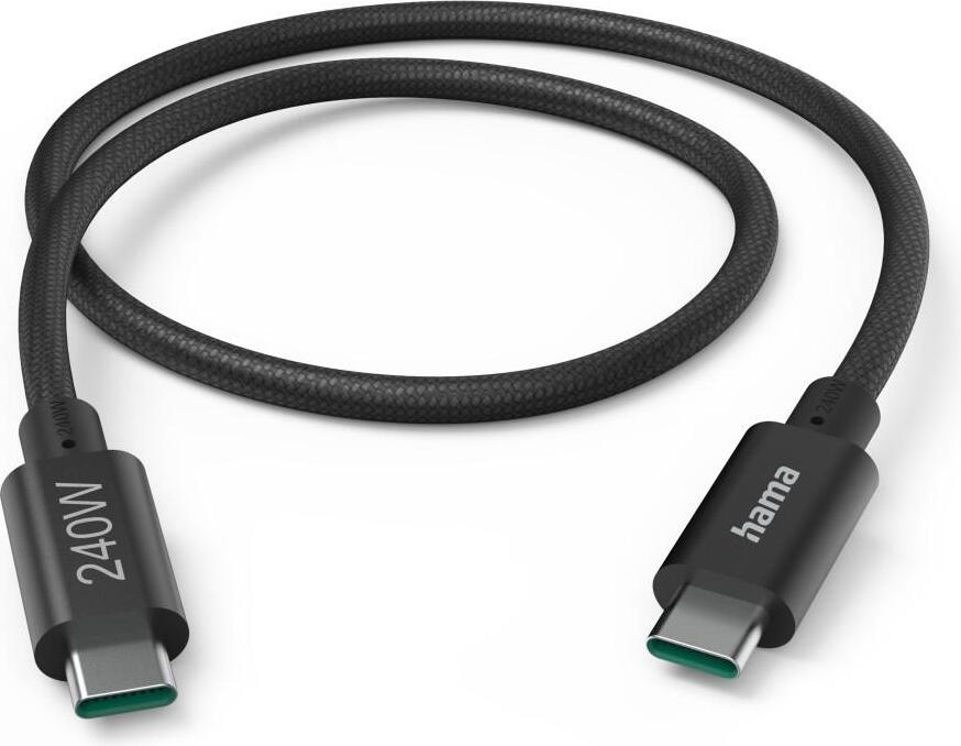 Hama Ladekabel USB-C - USB-C, 240W, "Full-Featured", USB 3.2 Gen1, 5Gbit/s, 1,5m (00201702)