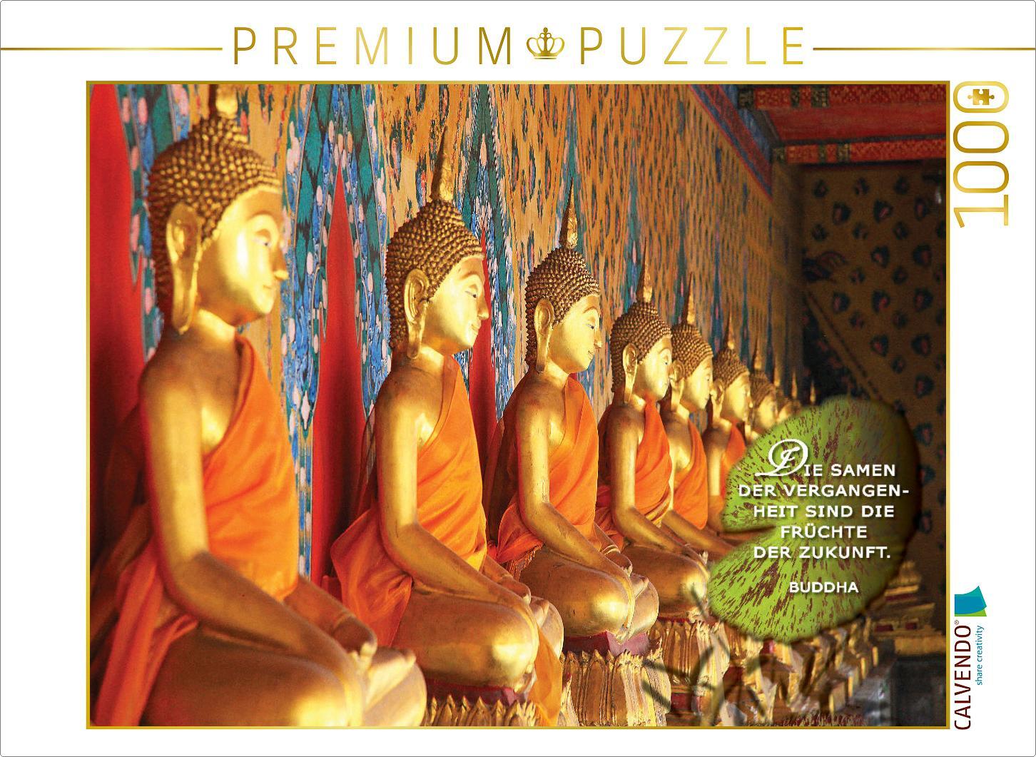 CALVENDO Puzzle Alles Geschaffene ist vergänglich. Strebt weiter, bemüht euch, unablässig achtsam zu sein. | 1000 Teile Lege-Größe 64x48cm Foto-Puzzle für glückliche Stunden