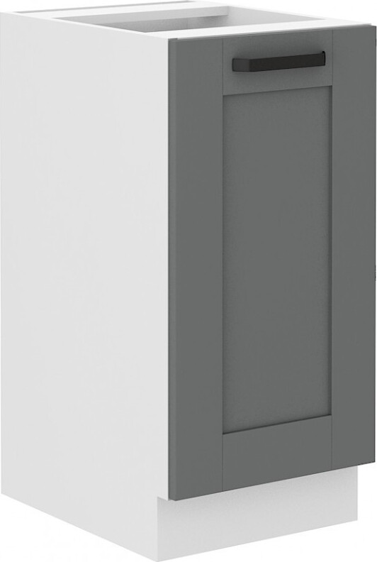 VENETI Eintüriger Unterschrank LAILI – Breite 40 cm, Grau / Weiß 041-08-01163
