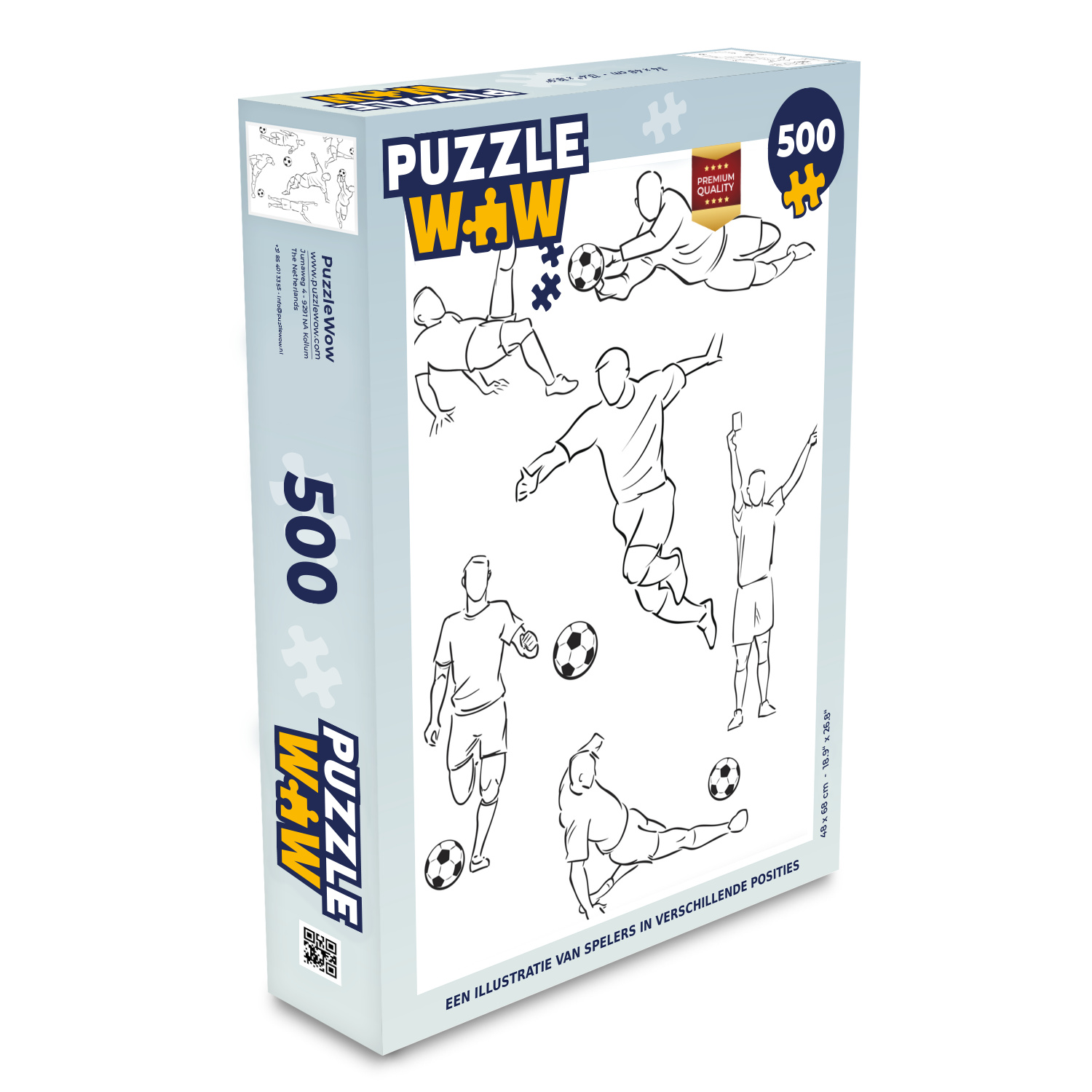 MuchoWow® Puzzle 500 Teile Eine Illustration von Spielern in verschiedenen Positionen - Junge - Mädchen - - Denken - Spiel - Toy 137|1353290