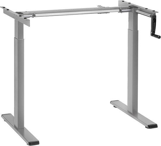 Famanu höhenverstellbares Schreibtischgestell manuell 70-118cm - grau