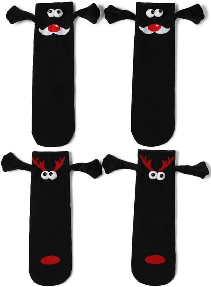 Weihnachten Geweih Haarspangen Set – 2 Paar, Mit Elch-Schleifen – Niedlicher Kopfschmuck Für Mädchen & Frauen