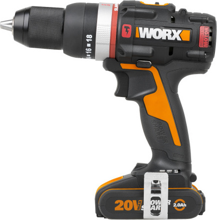 WX-JCR - Akumulátorová príklepová vŕtačka 20V, 2x2,0Ah - Powershare