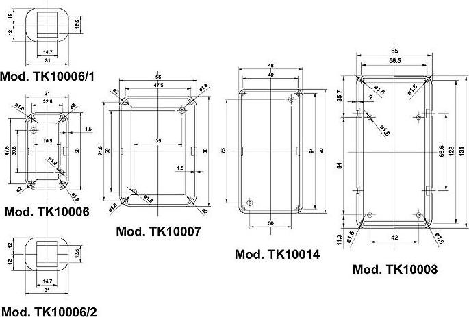Teko GEHUSE MODELL 'SOAP' - GRAU - 131 x 65 x 30.5 mm TK10008G