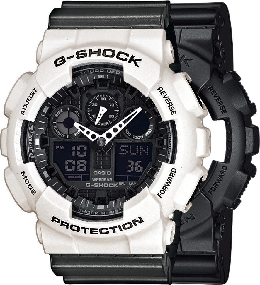 Zegarek Casio G-Shock SET GA-100-1A1ER + BEZEL 10395292 + PASEK 10467764 20BAR