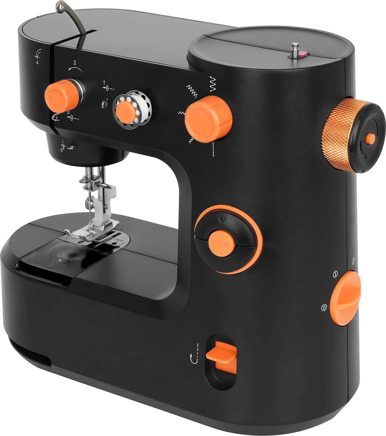StarTech Mini Nähmaschine - Elektrische Haushaltsmaschine - Tragbar - Netzbetrieb (AC), EU-Stecker - Lockstich - 290/min - 26,5×13×22,5 cm - 1,26 kg - Schwarz