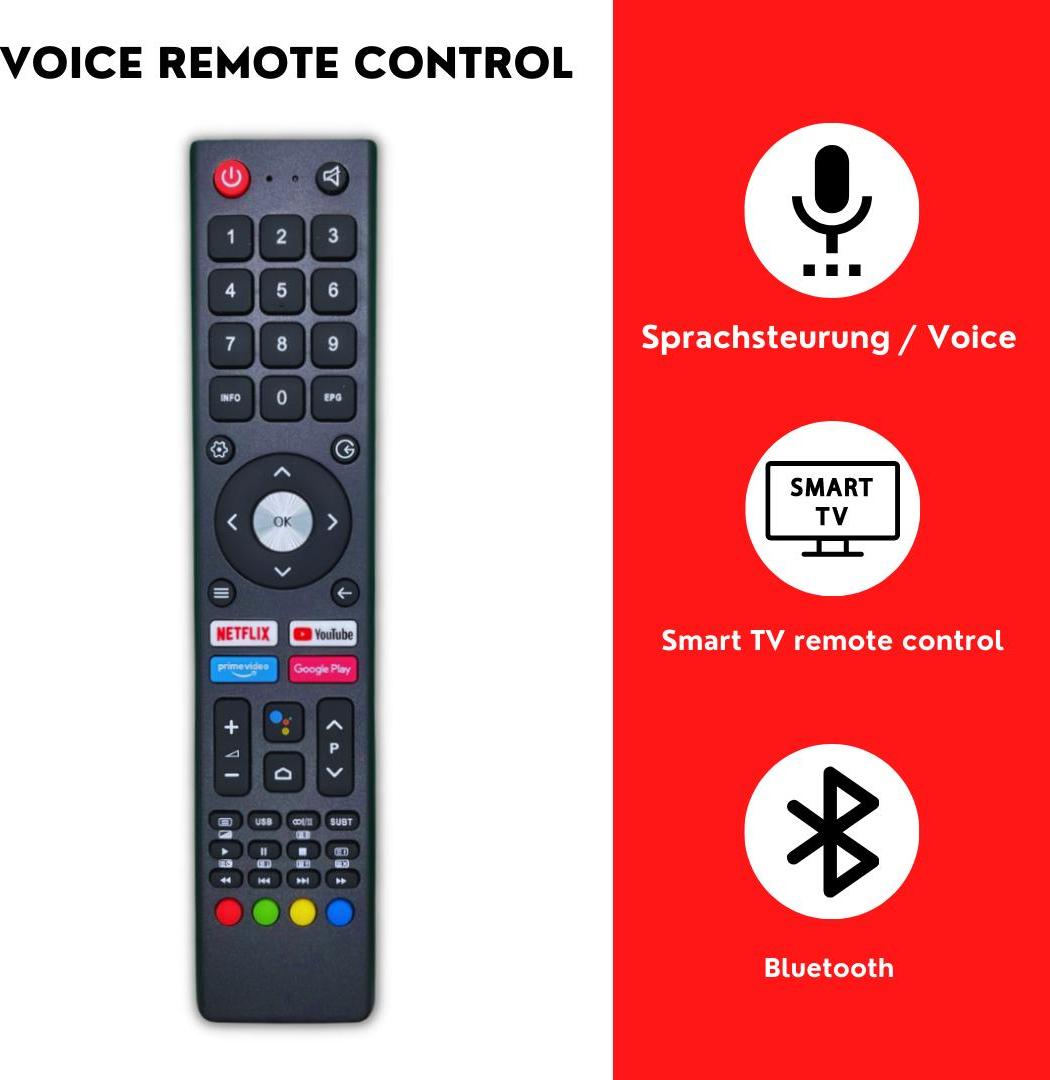 BELIFE Ersatz Fernbedienung für TD Systems W24CF16CGLE | W32CF17CGLE | W40CF17CGLE