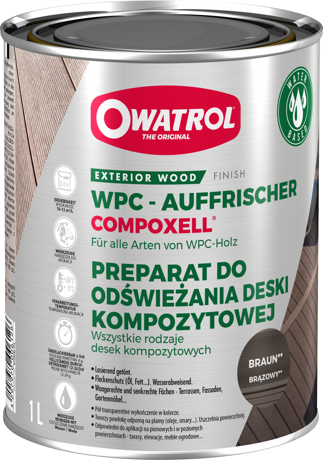 Compoxell - Aufheller für Holzdecks aus Verbundwerkstoffen - Owatrol 15951