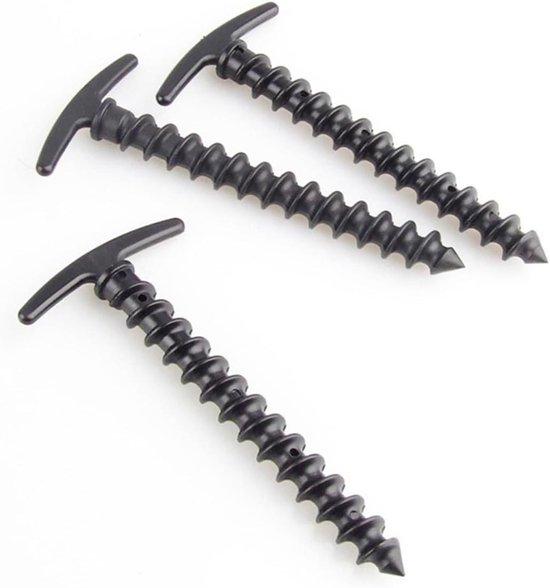 Famanu Zelt-Heringe - Set aus 10 stabilen Nylon-Heringen - Schwarz