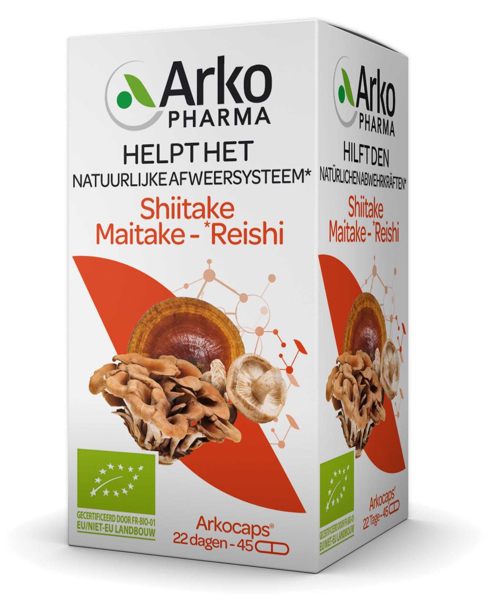 Arkocaps Reishi Shiitake Maitake (45 Kapseln) 228177