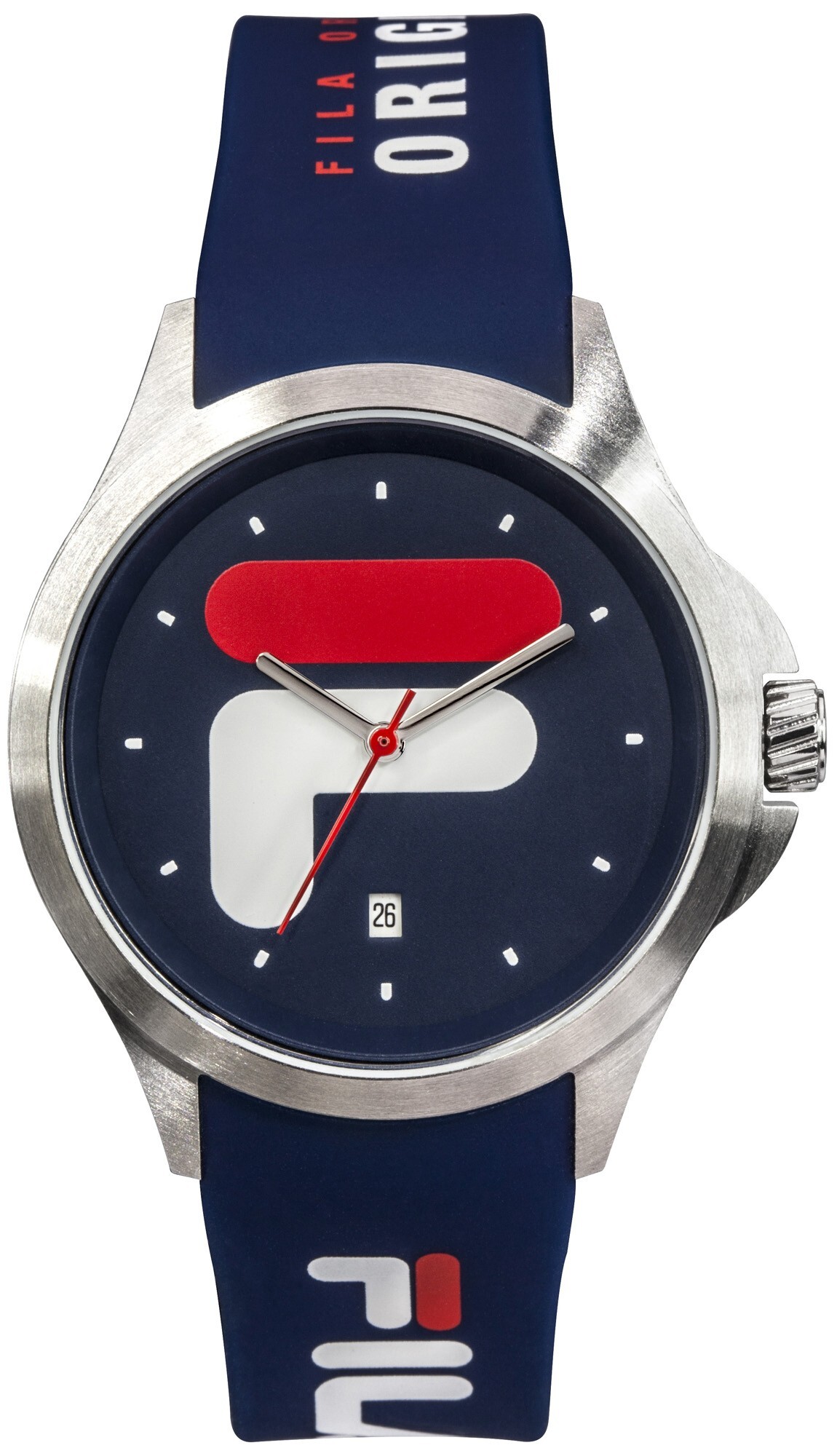 Fila Herren Armbanduhr FILASTYLE 40 mm Armband Silikon 38-181, Farbe:blue 38-181-002